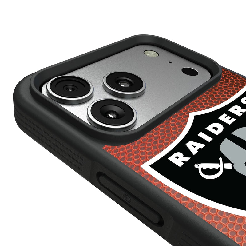 Las Vegas Raiders Personalized Football iPhone Bump Phone Case for Apple iPhone Detail.Jpg