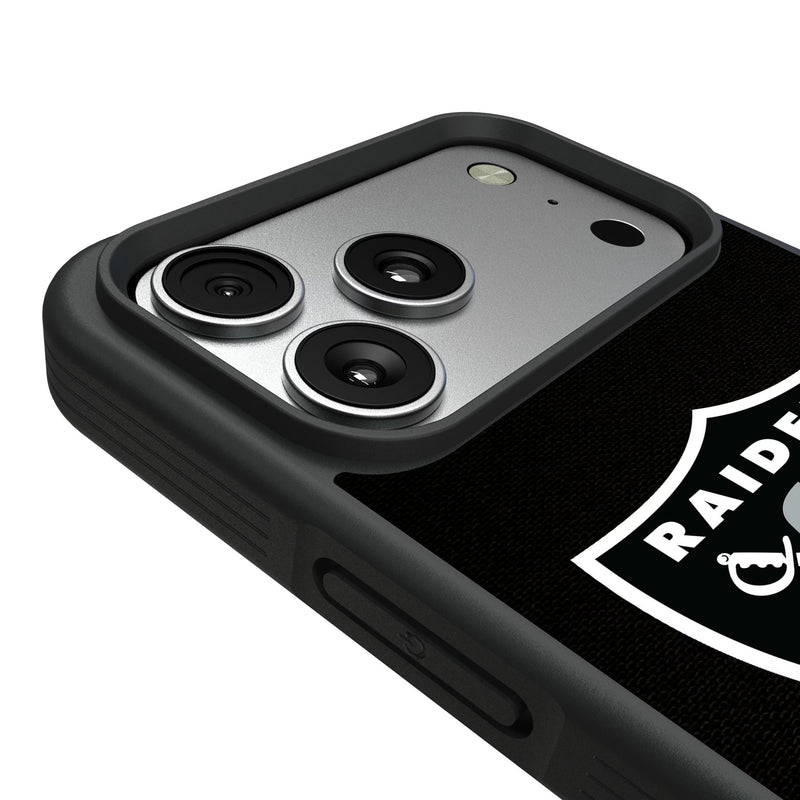 Las Vegas Raiders Personalized Stripe iPhone Bump Phone Case for Apple iPhone Detail.Jpg