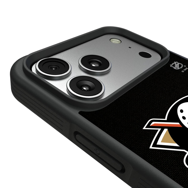 Anaheim Ducks Personalized Stripe iPhone Bump Phone Case for Apple iPhone Detail.Jpg