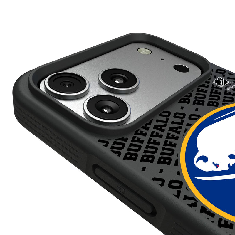Buffalo Sabres Personalized EndZone Plus iPhone Bump Phone Case for Apple iPhone Detail.Jpg