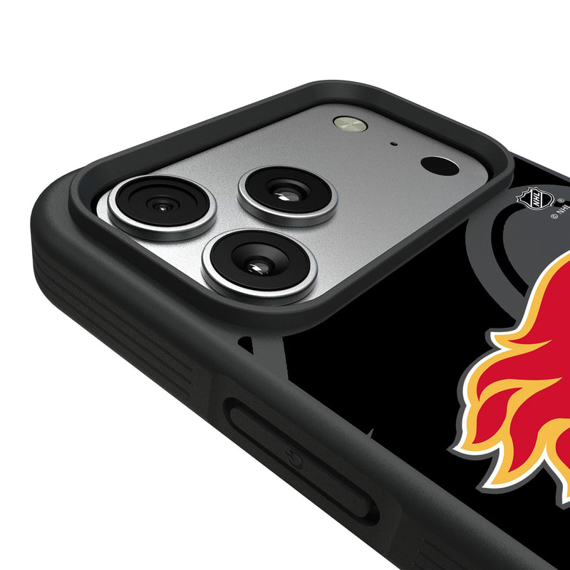 Calgary Flames Personalized Tilt iPhone Bump Phone Case for Apple iPhone Detail.Jpg