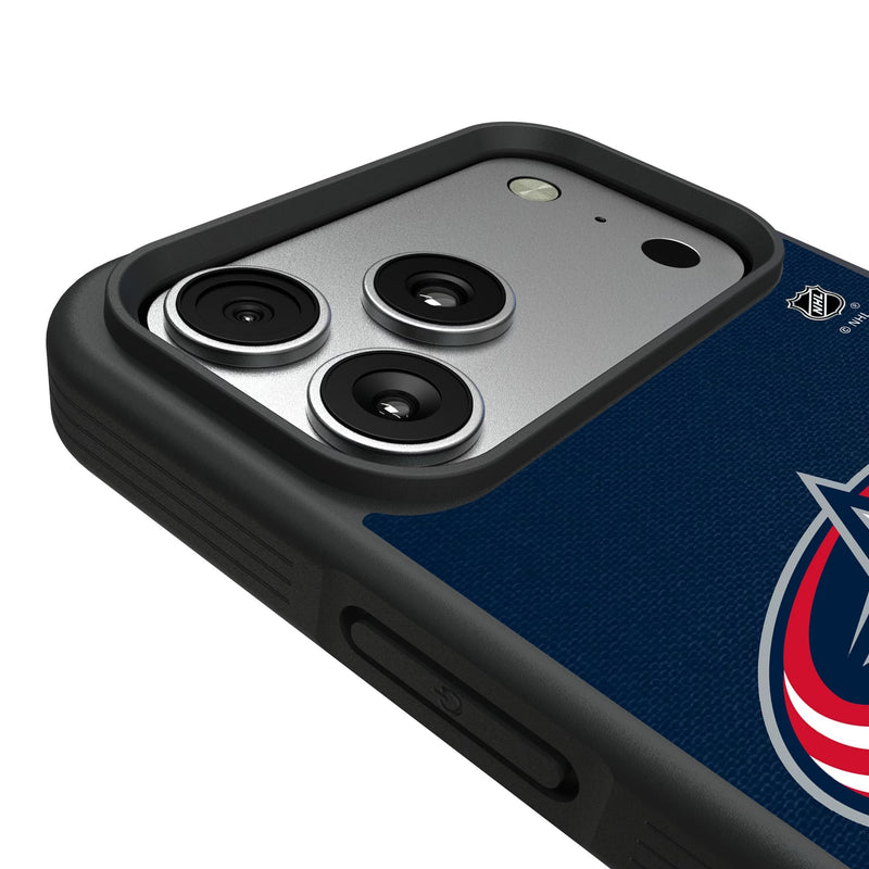Columbus Blue Jackets Personalized Stripe iPhone Bump Phone Case for Apple iPhone Detail.Jpg