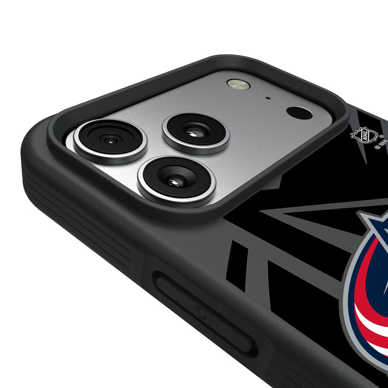 Columbus Blue Jackets Monocolor Tilt iPhone Bump Phone Case for Apple iPhone Detail.Jpg