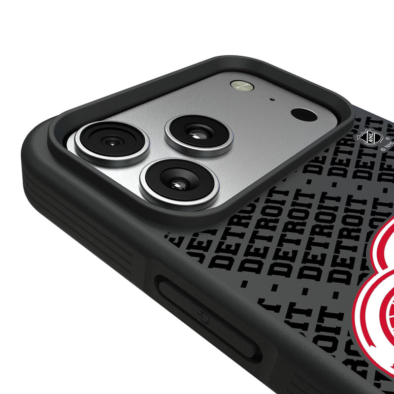 Detroit Red Wings Personalized EndZone Plus iPhone Bump Phone Case for Apple iPhone Detail.Jpg