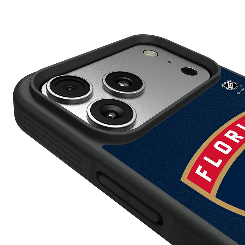 Florida Panthers Personalized Stripe iPhone Bump Phone Case for Apple iPhone Detail.Jpg