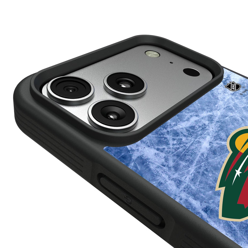 Minnesota Wild Ice Wordmark iPhone Bump Phone Case for Apple iPhone Detail.Jpg