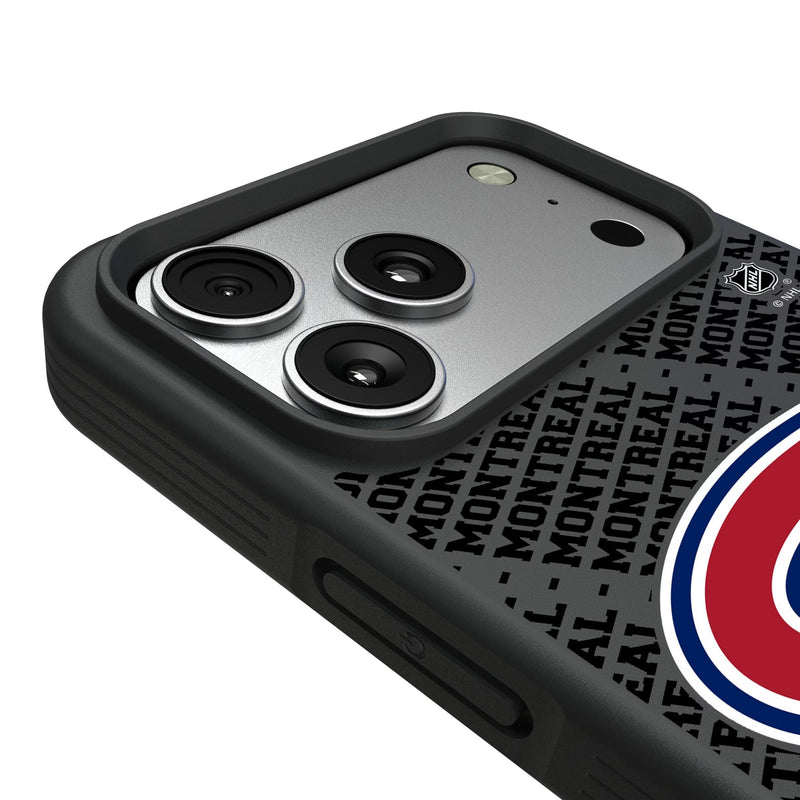 Montreal Canadiens Personalized EndZone Plus iPhone Bump Phone Case for Apple iPhone Detail.Jpg