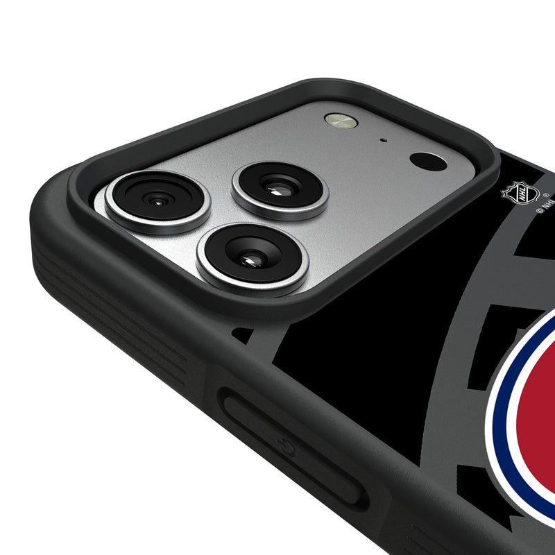 Montreal Canadiens Monocolor Tilt iPhone Bump Phone Case for Apple iPhone Detail.Jpg
