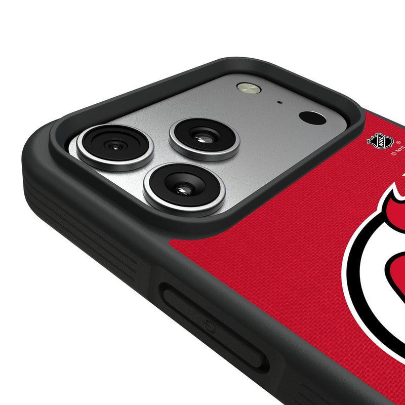 New Jersey Devils Personalized Stripe iPhone Bump Phone Case for Apple iPhone Detail.Jpg