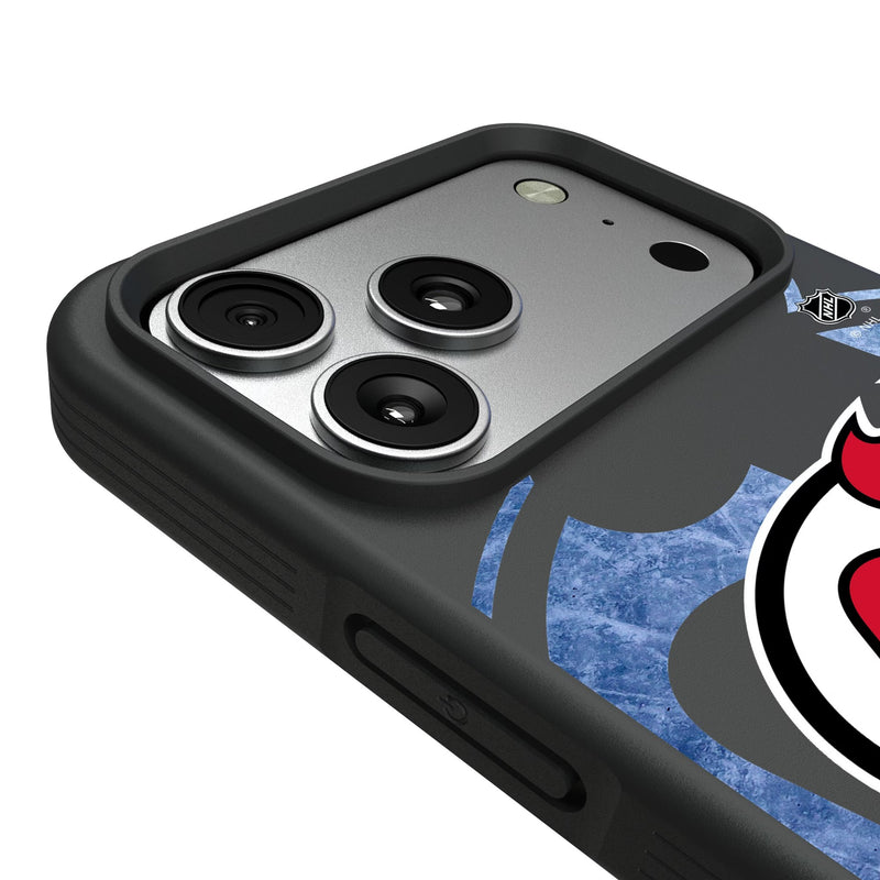 New Jersey Devils Ice Tilt iPhone Bump Phone Case for Apple iPhone Detail.Jpg