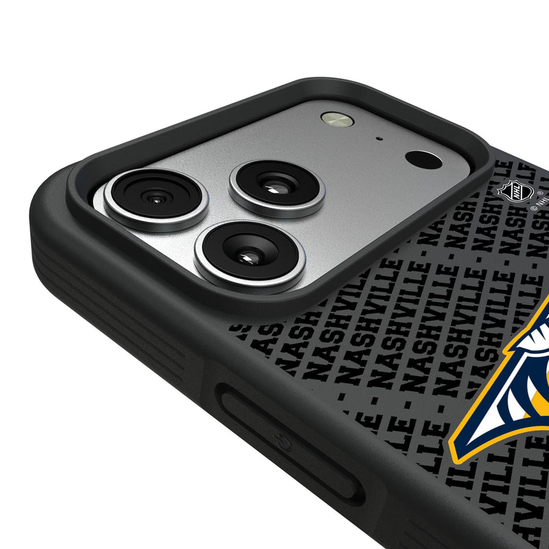 Nashville Predators Personalized EndZone Plus iPhone Bump Phone Case for Apple iPhone Detail.Jpg