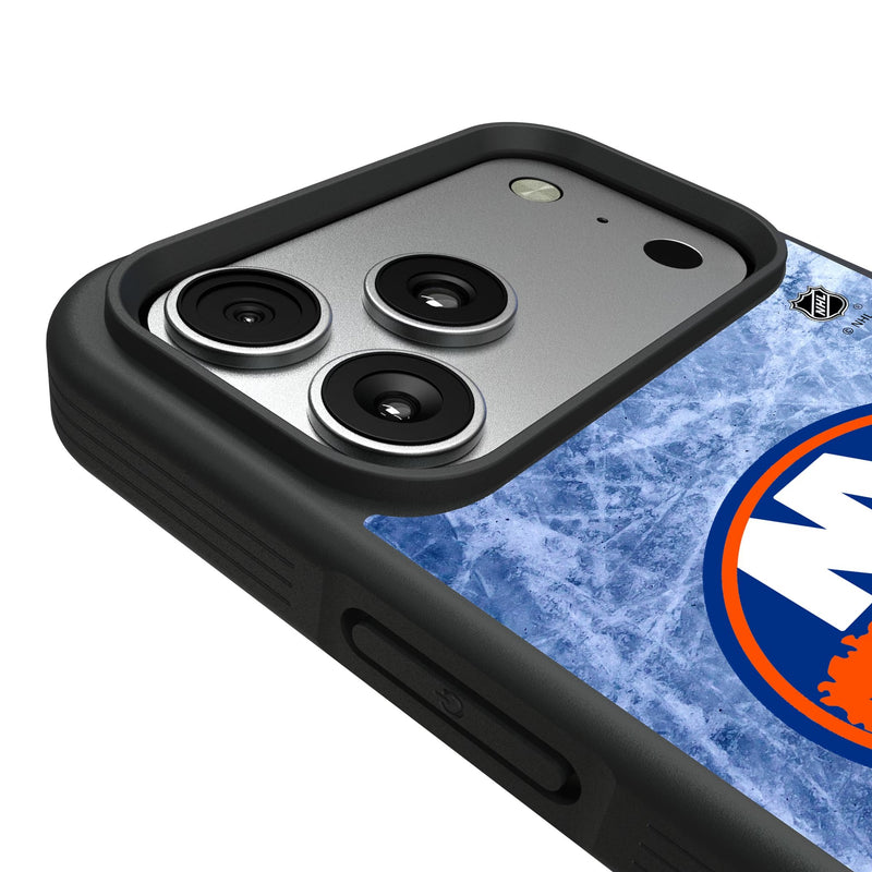 New York Islanders Ice Wordmark iPhone Bump Phone Case for Apple iPhone Detail.Jpg