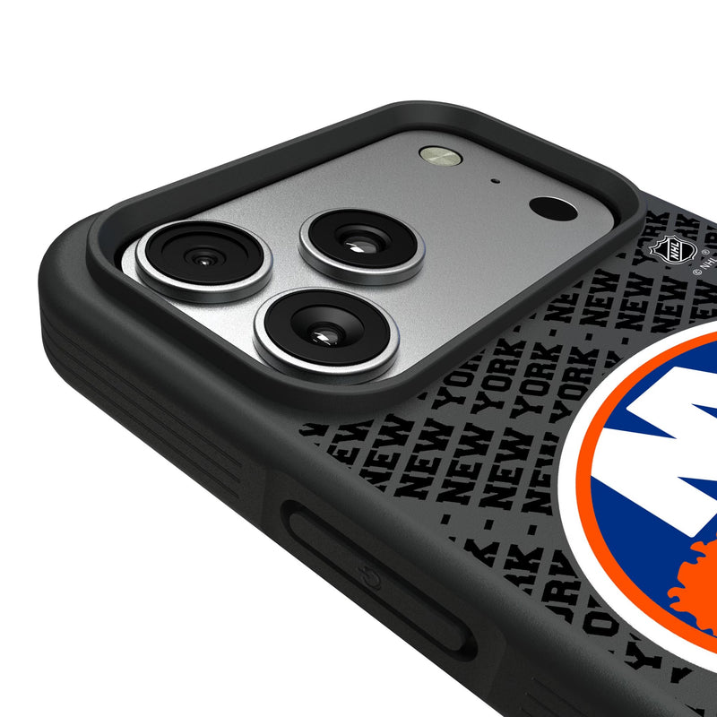 New York Islanders Personalized EndZone Plus iPhone Bump Phone Case for Apple iPhone Detail.Jpg