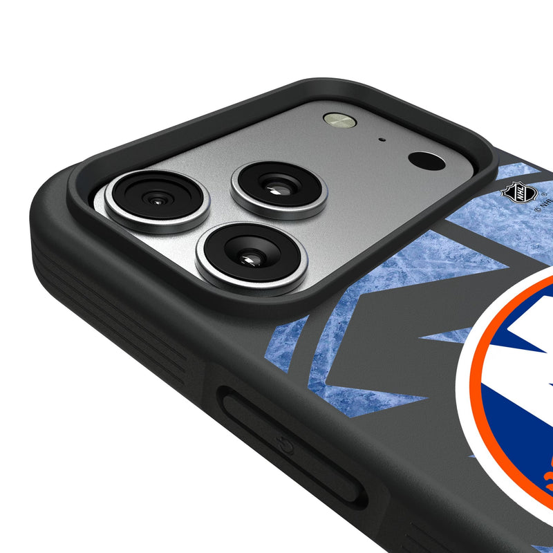 New York Islanders Ice Tilt iPhone Bump Phone Case for Apple iPhone Detail.Jpg