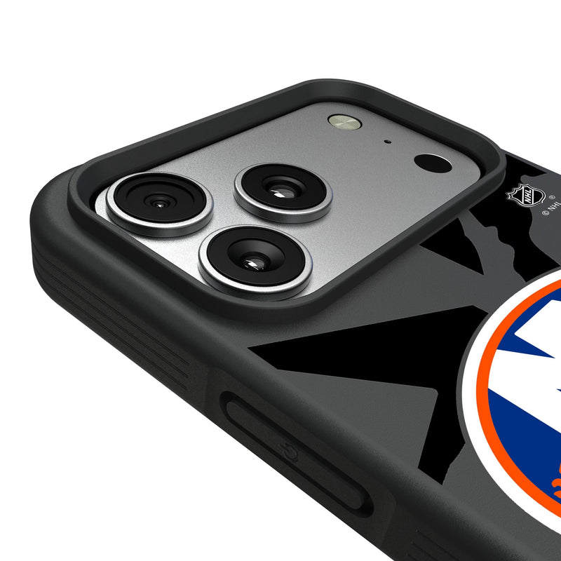 New York Islanders Monocolor Tilt iPhone Bump Phone Case for Apple iPhone Detail.Jpg