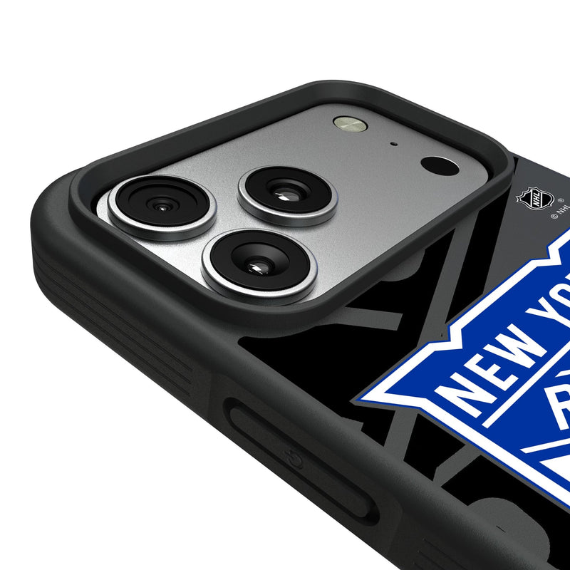 New York Rangers Personalized Tilt iPhone Bump Phone Case for Apple iPhone Detail.Jpg