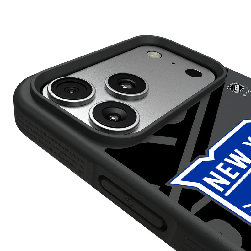 New York Rangers Monocolor Tilt iPhone Bump Phone Case for Apple iPhone Detail.Jpg