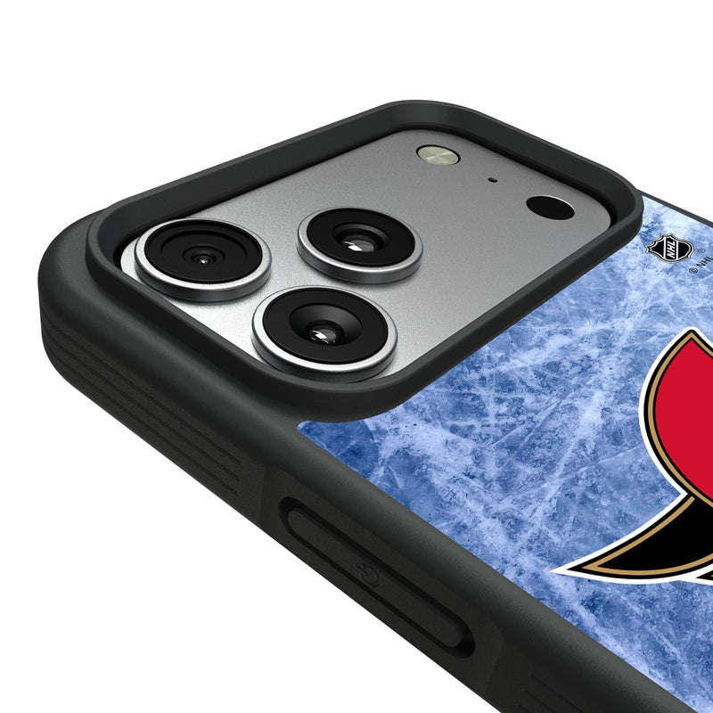 Ottawa Senators Ice Wordmark iPhone Bump Phone Case for Apple iPhone Detail.Jpg