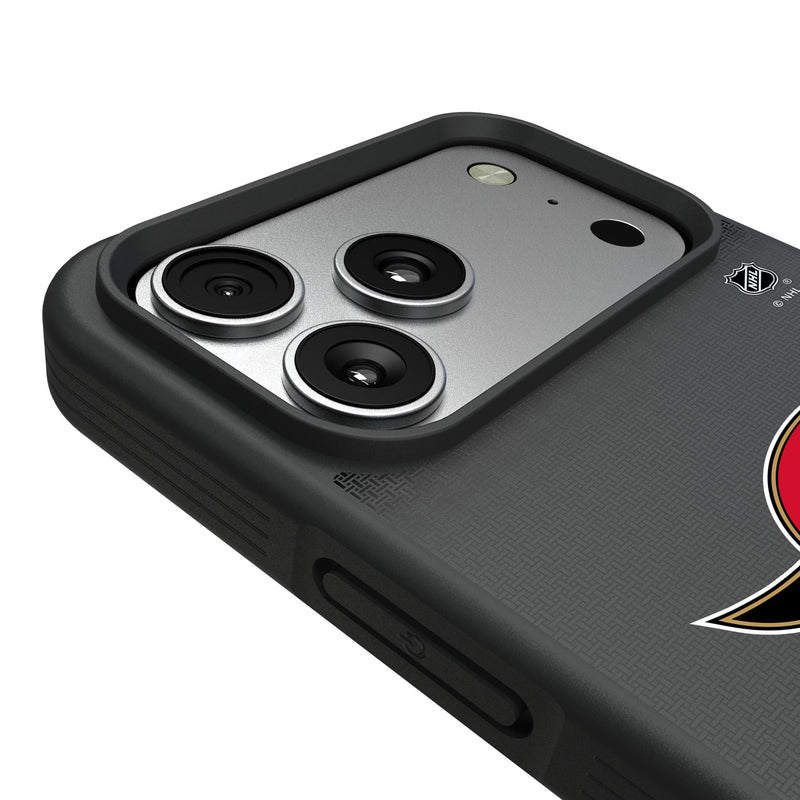Ottawa Senators Linen iPhone Bump Phone Case for Apple iPhone Detail.Jpg