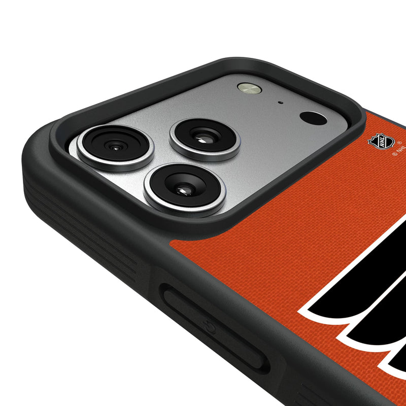Philadelphia Flyers Personalized Stripe iPhone Bump Phone Case for Apple iPhone Detail.Jpg