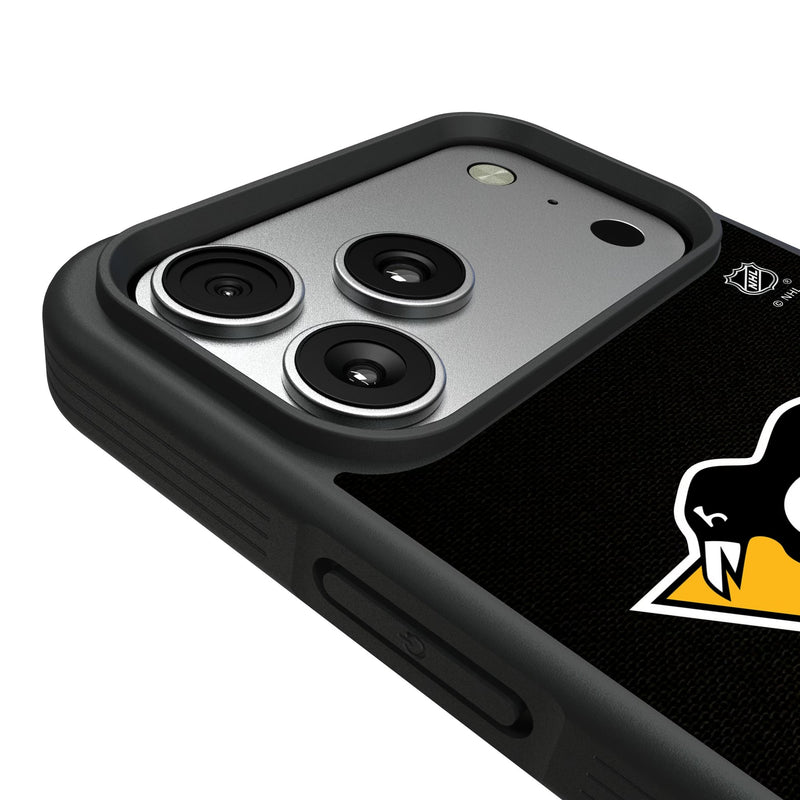 Pittsburgh Penguins Personalized Stripe iPhone Bump Phone Case for Apple iPhone Detail.Jpg