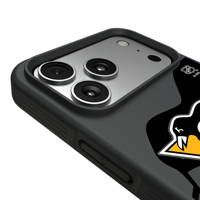 Pittsburgh Penguins Monocolor Tilt iPhone Bump Phone Case for Apple iPhone Detail.Jpg