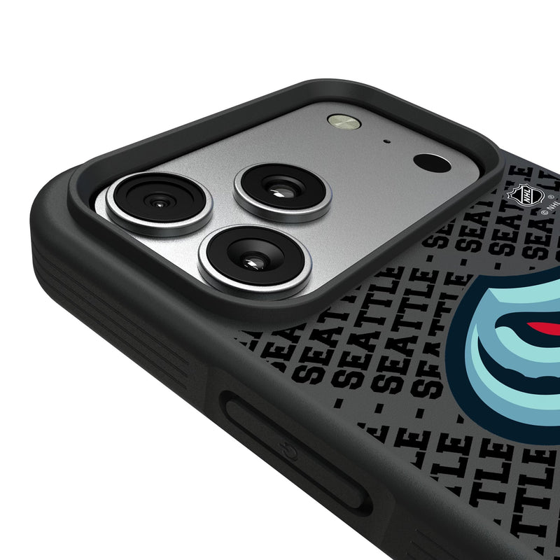 Seattle Kraken Personalized EndZone Plus iPhone Bump Phone Case for Apple iPhone Detail.Jpg