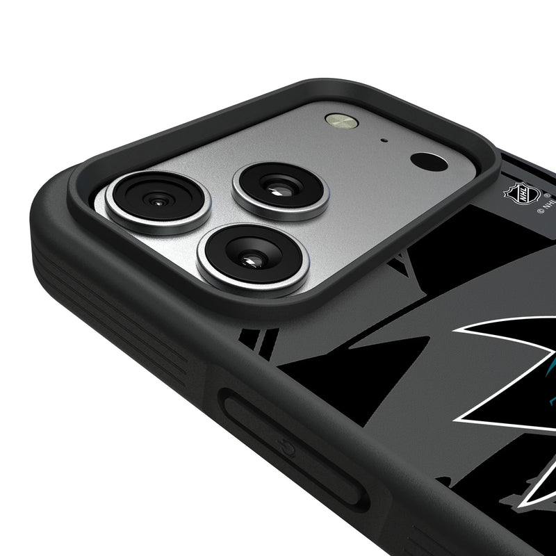 San Jose Sharks Personalized Tilt iPhone Bump Phone Case for Apple iPhone Detail.Jpg