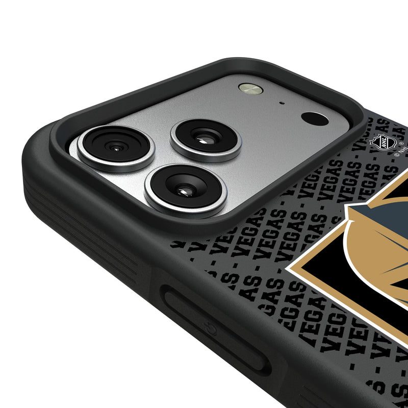 Vegas Golden Knights Personalized EndZone Plus iPhone Bump Phone Case for Apple iPhone Detail.Jpg