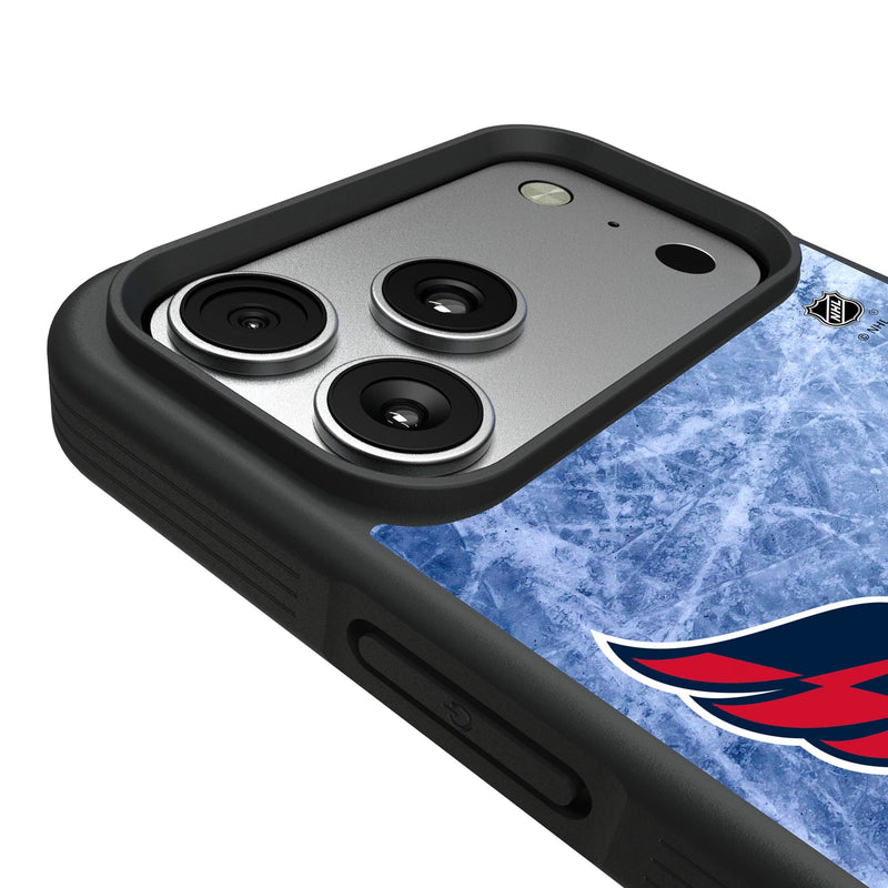 Washington Capitals Ice Wordmark iPhone Bump Phone Case for Apple iPhone Detail.Jpg