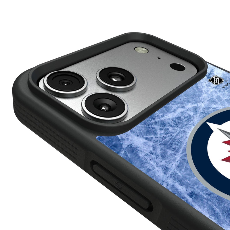 Winnipeg Jets Ice Wordmark iPhone Bump Phone Case for Apple iPhone Detail.Jpg
