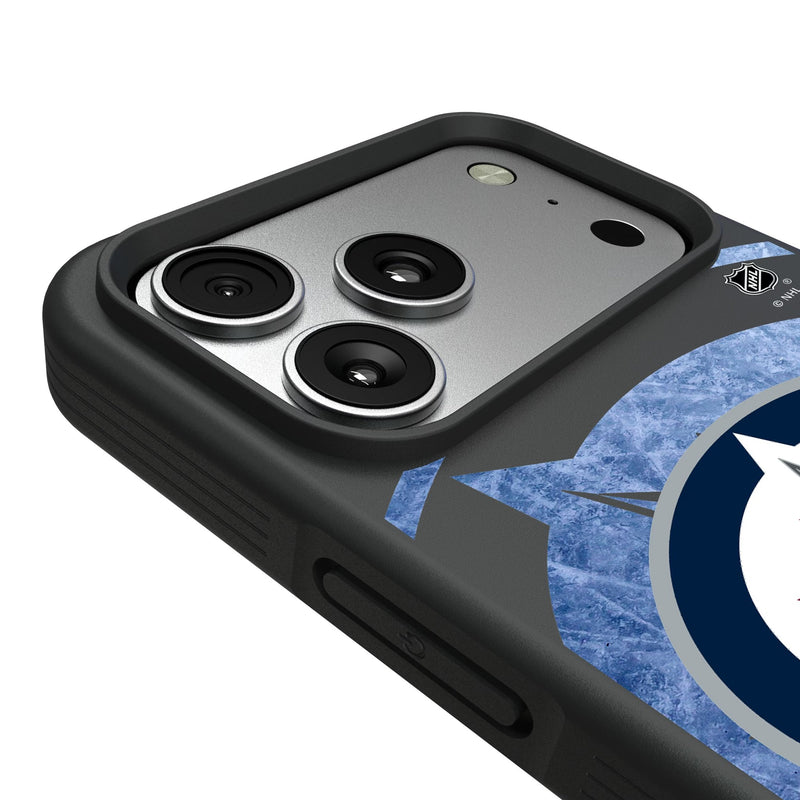 Winnipeg Jets Ice Tilt iPhone Bump Phone Case for Apple iPhone Detail.Jpg