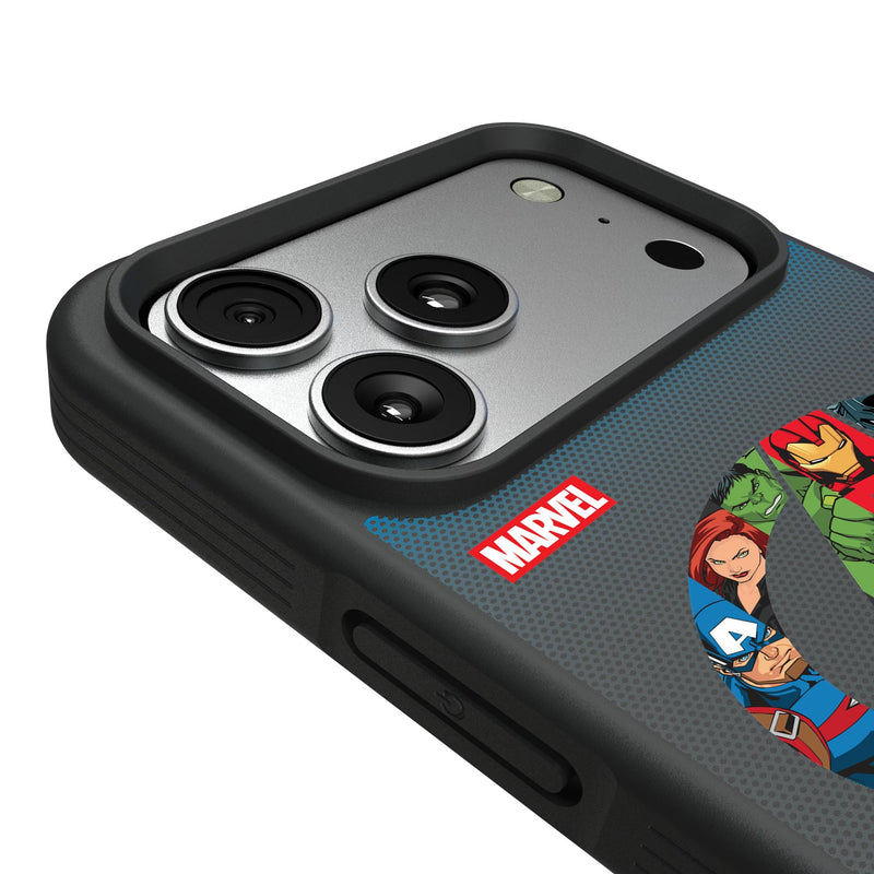 Marvel Avengers Grid iPhone Bump Phone Case for Apple iPhone Detail.Jpg