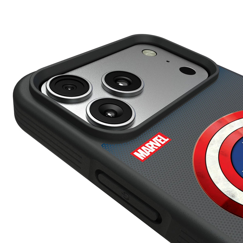 Marvel Avengers Captain America Grid iPhone Bump Phone Case for Apple iPhone Detail.Jpg