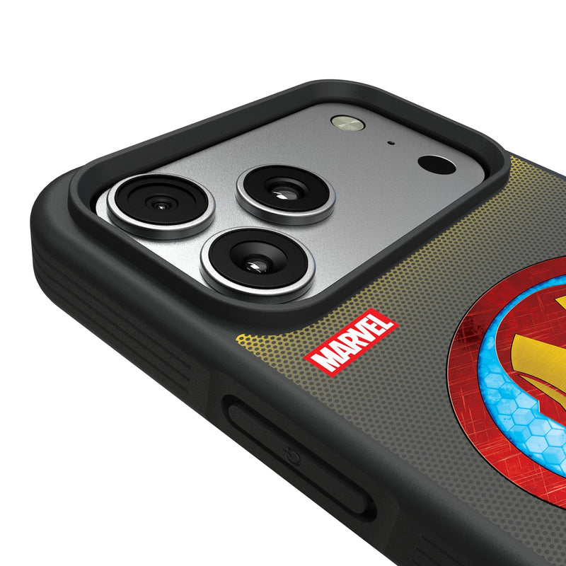 Marvel Avengers Iron Man Grid iPhone Bump Phone Case for Apple iPhone Detail.Jpg