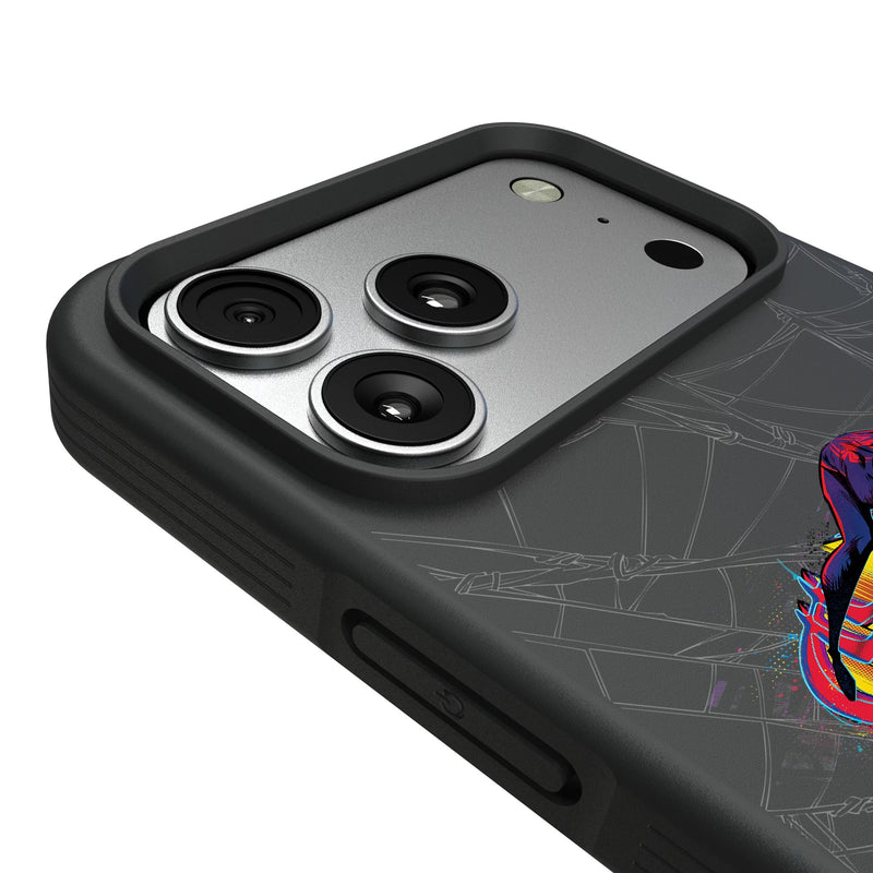 Marvel Miles Morales Badge iPhone Bump Phone Case for Apple iPhone Detail.Jpg