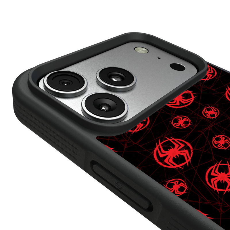 Marvel Miles Morales Pattern iPhone Bump Phone Case for Apple iPhone Detail.Jpg