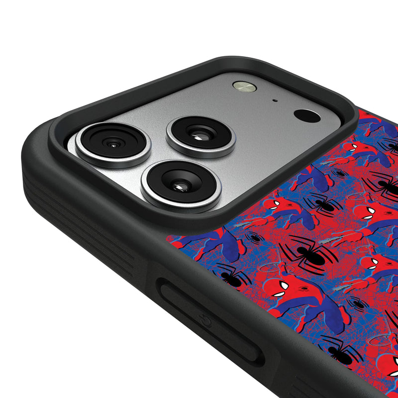 Marvel Spider-Man Pattern iPhone Bump Phone Case for Apple iPhone Detail.Jpg