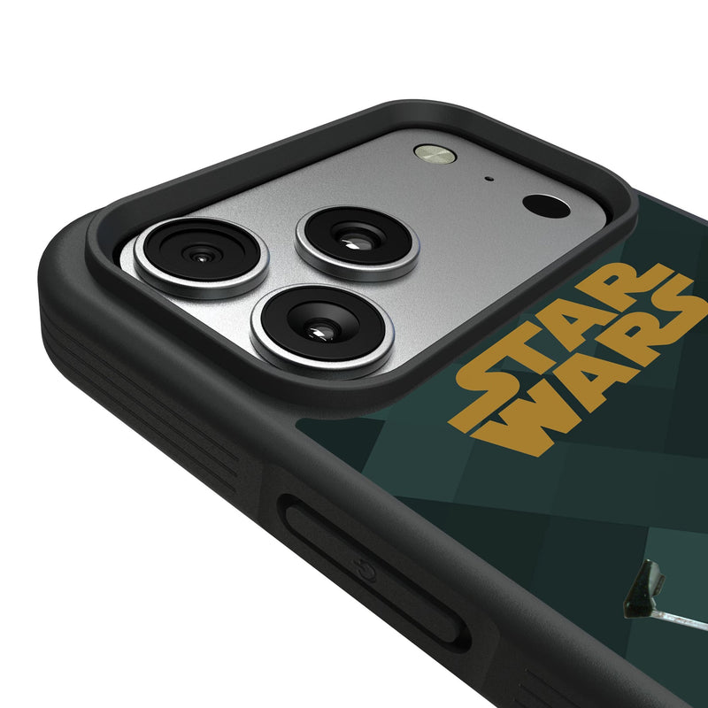 Star Wars Boba Fett Color Block iPhone Bump Phone Case for Apple iPhone Detail.Jpg