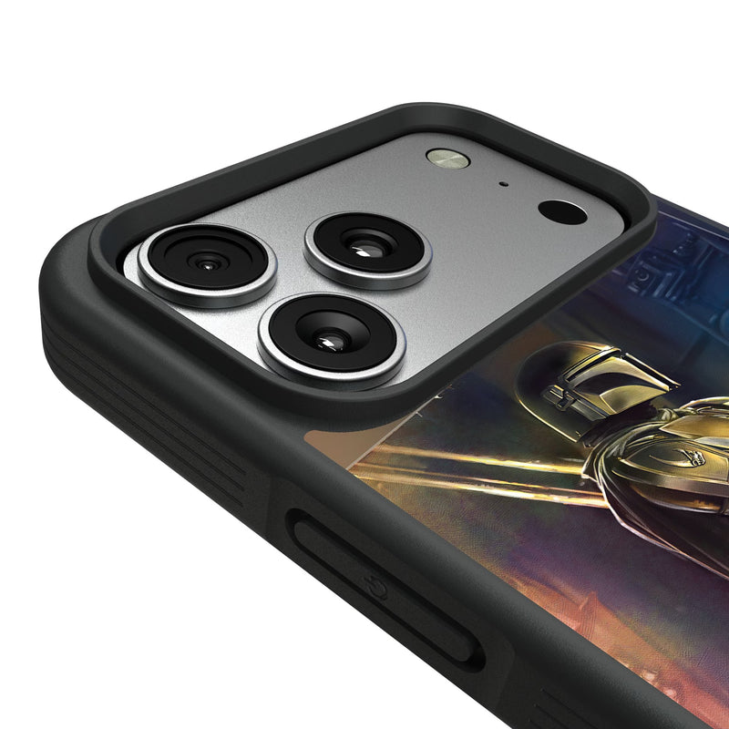 Star Wars: The Mandalorian Din Djarin Portrait iPhone Bump Phone Case for Apple iPhone Detail.Jpg
