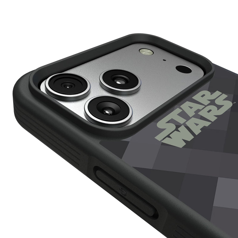 Star Wars: The Mandalorian Grogu and Din Djarin Color Block iPhone Bump Phone Case for Apple iPhone Detail.Jpg
