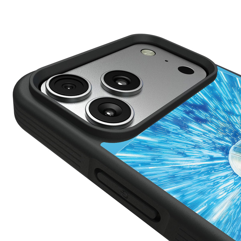 Star Wars: The Mandalorian Grogu and Din Djarin Portrait iPhone Bump Phone Case for Apple iPhone Detail.Jpg