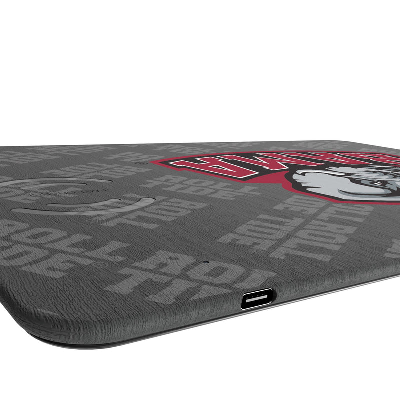 University of Alabama Crimson Tide Script A Quadtile 15-Watt Wireless Charger and Mouse Pad Port.Jpg