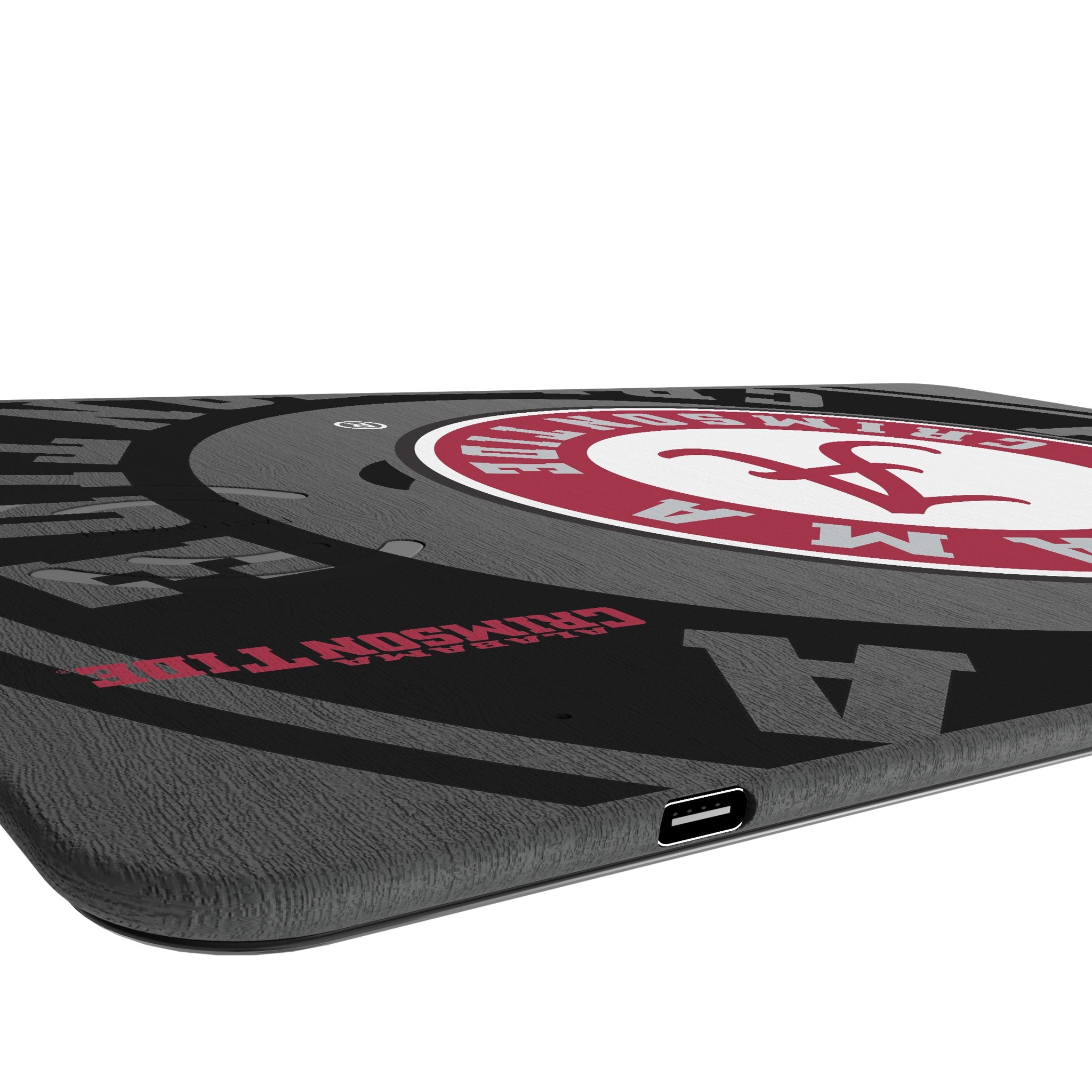 University of Alabama Crimson Tide Monocolor Tilt 15-Watt Wireless Charger and Mouse Pad Port.Jpg