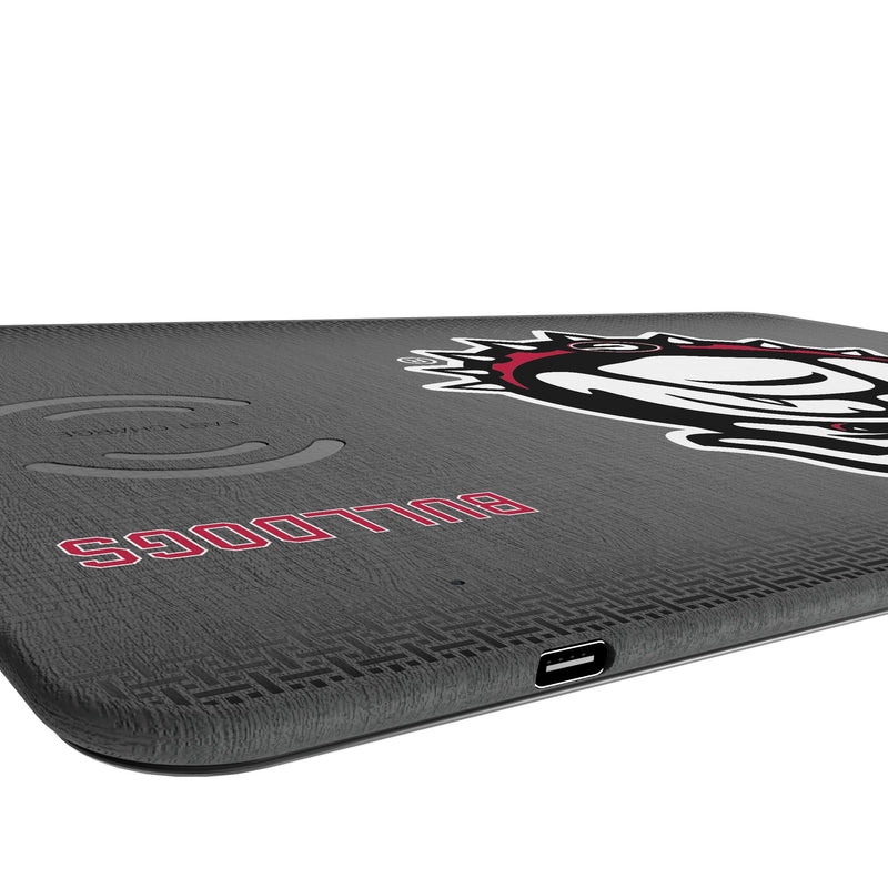 University of Georgia Bulldogs Uga Linen 15-Watt Wireless Charger and Mouse Pad Port.Jpg