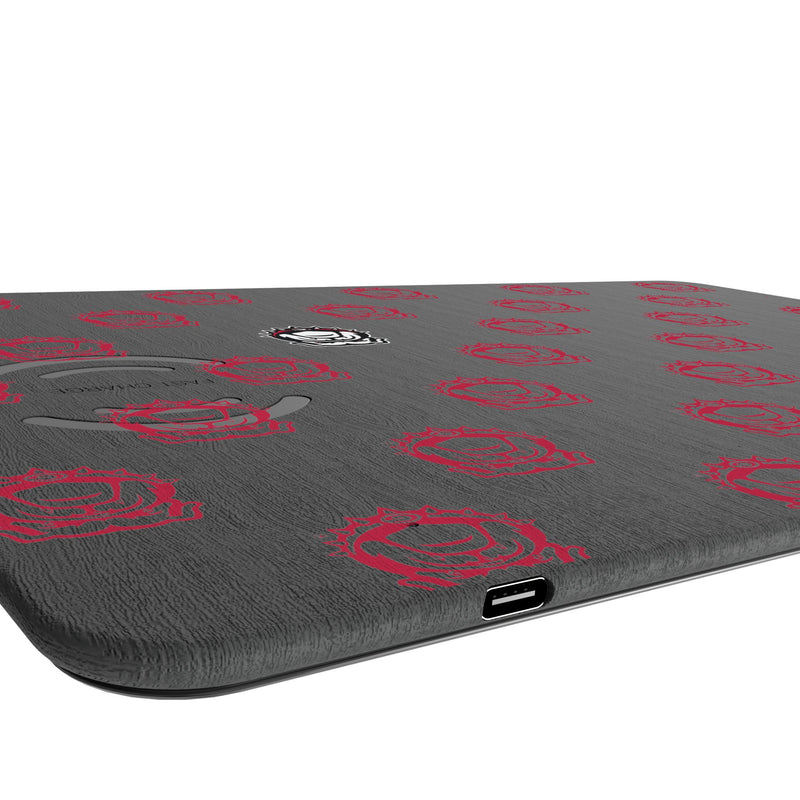 University of Georgia Bulldogs Uga Fashion Pattern 15-Watt Wireless Charger and Mouse Pad Port.Jpg