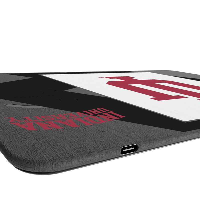 Indiana University Hoosiers Monocolor Tilt 15-Watt Wireless Charger and Mouse Pad Port.Jpg