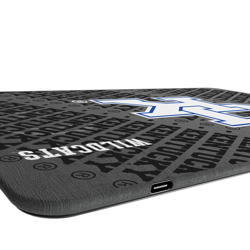 University of Kentucky Wildcats Monocolor Tilt 15-Watt Wireless Charger and Mouse Pad Port.Jpg