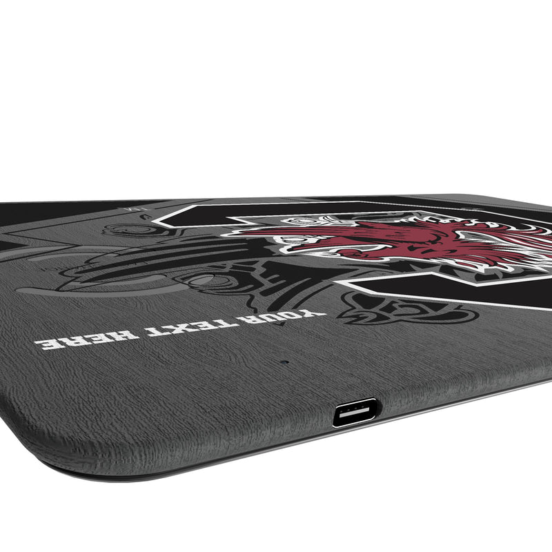 University of South Carolina Gamecocks Personalized Tilt 15-Watt Wireless Charger and Mouse Pad Port.Jpg