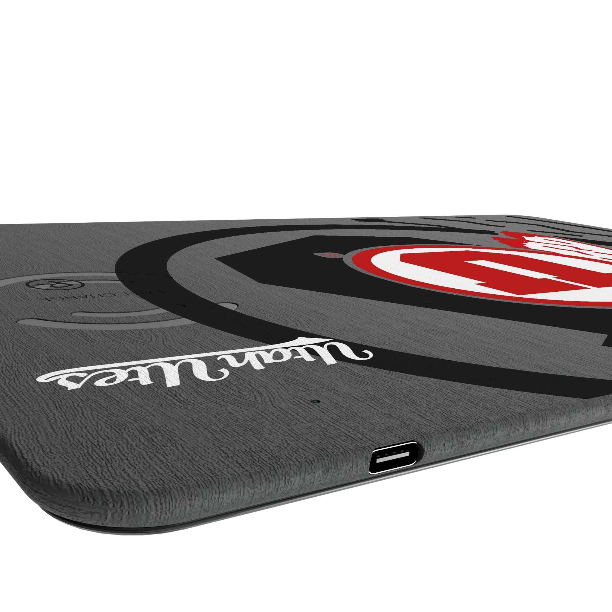 University of Utah Utes Monocolor Tilt 15-Watt Wireless Charger and Mouse Pad Port.Jpg